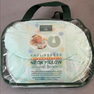Earth Therapeutics Green Anti-Stress Neck Pillow